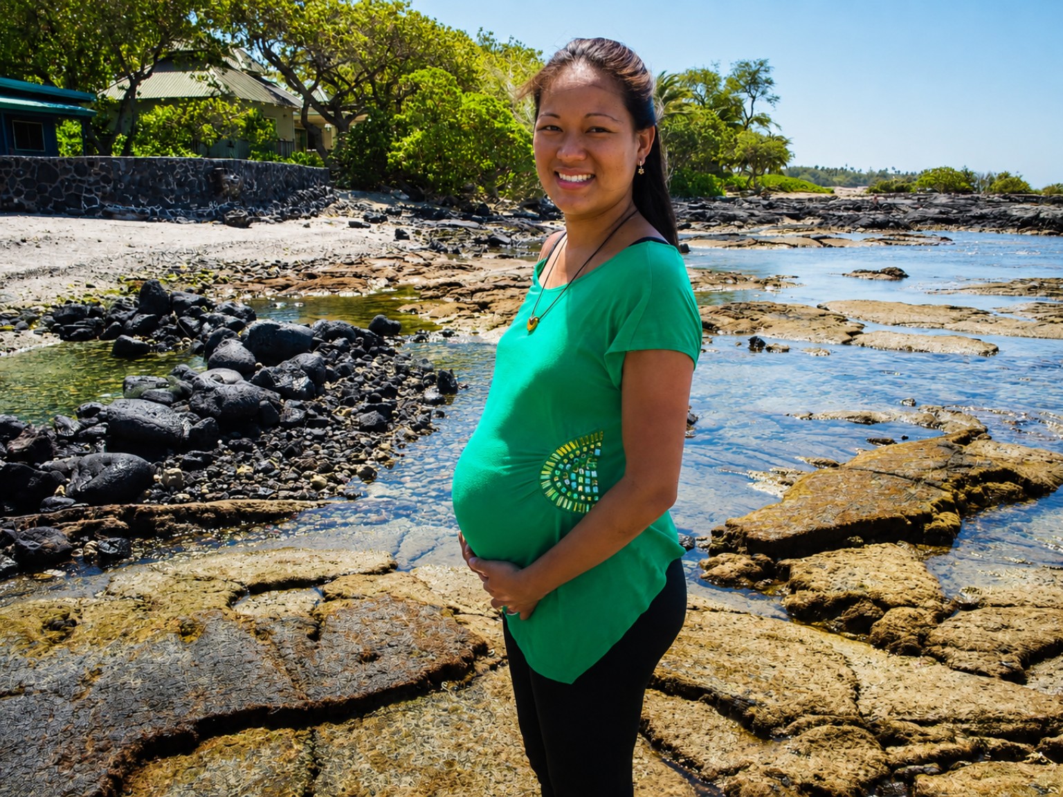 Leimomi during pregnancy near the ocean