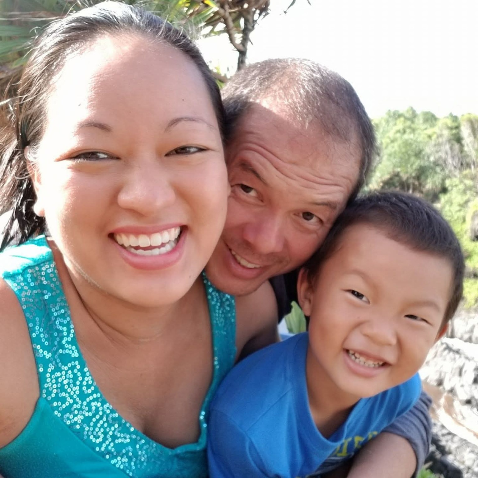 Leimomi, Edward and Atreo enjoying time outdoors
